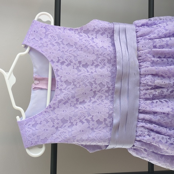 CRAYON KIDS 4T purple lace party dress - Picture 2 of 8